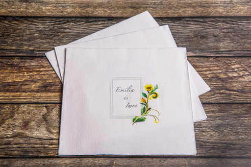 Esküvő - "MENTA" textilhatású szalvéta, 10 db-tól