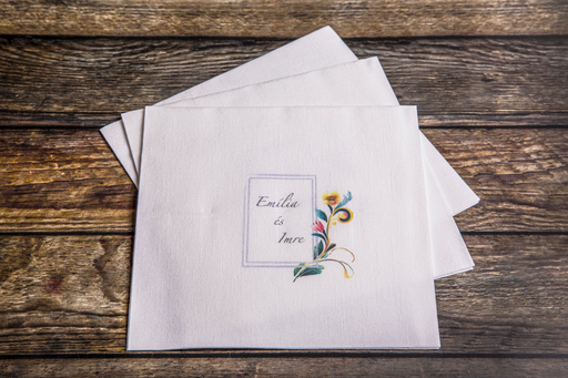 Esküvő - "SKY" textilhatású szalvéta, 10 db-tól