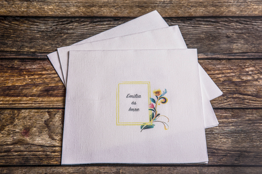 Esküvő - "SUN" textilhatású szalvéta, 10 db-tól